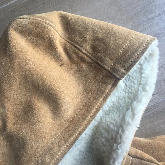 Men's Vintage Suede Jacket with hood - Picture 5 of 11